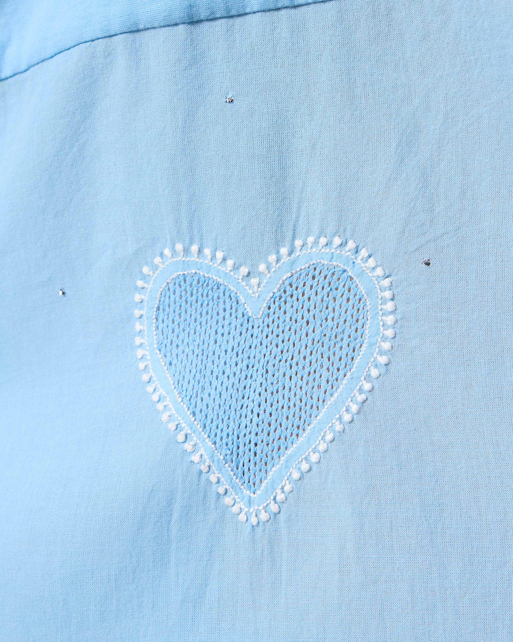 Lazy Sunday Tunic - Ice Blue Embroidered - Image 8